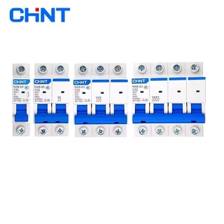 CHINT เบรกเกอร์ AC NXB-63 เซอร์กิตเบรกเกอร์ Circuit Breaker เบรกเกอร์ ลูกย่อย เบรกเกอร์ตัดไฟ แบบเกาะราง 1P 2P 3P 4P