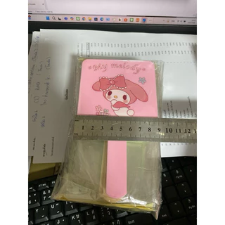 ยกโหล กระจกมีด้ามคละสี ขนาด15*9 ซม.R011