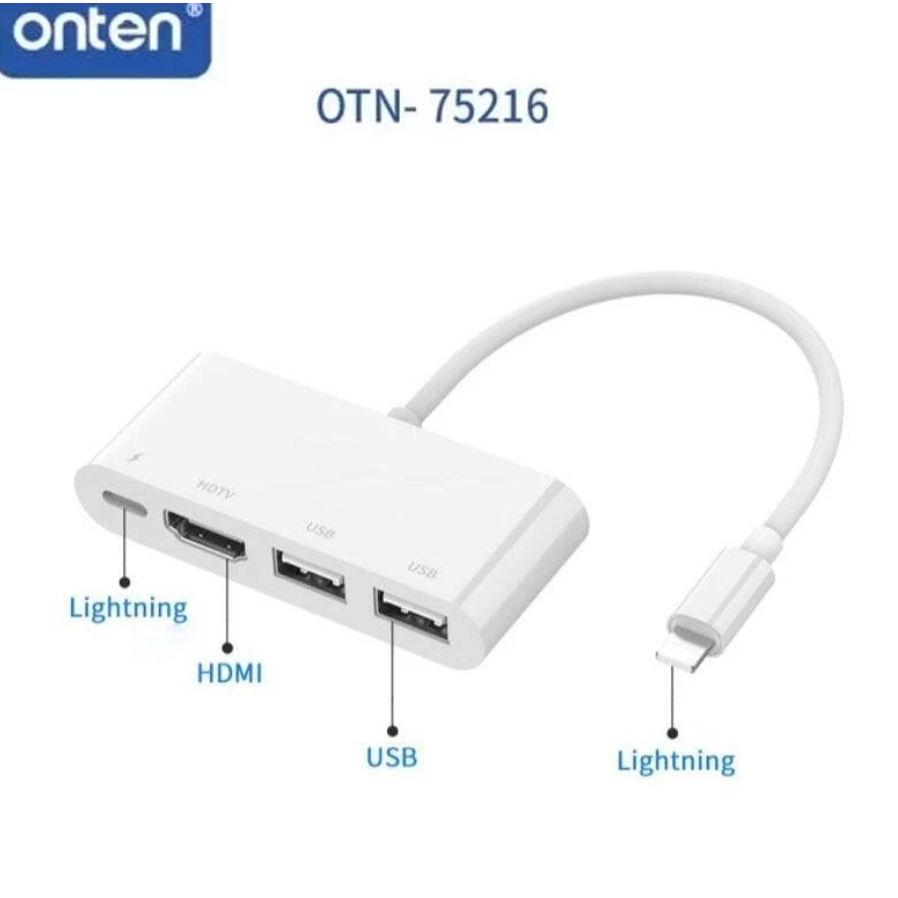 ONTEN OTN-75216 Lightning Multifunctional Docking Station (HDMI x USB+2Port)
