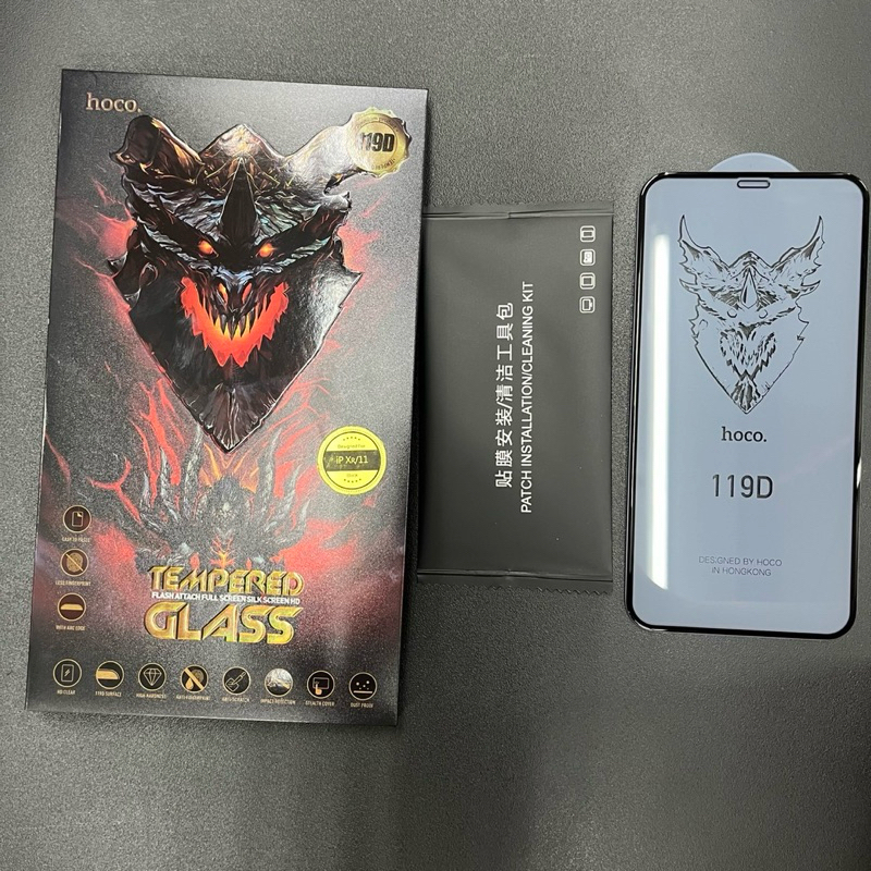 Film hoco 119D กระจกเต็มจอ ไอโฟน (W) IP 7Plus/8Plus (B) IP 7Plus/8Plus (W) IP X/XS IP XSMax IP XR