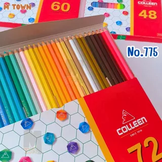 [Colleen] สีไม้ยาวคอลลีน 12-72 สี ✨ สีสด ระบายลื่น ไส้แข็งแรง ไม่หักง่าย 🎨