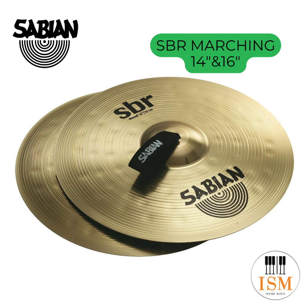 Sabian SBR&B8X ฉาบมาร์ชชิ่ง ฉาบเดินแถว 14" 16" Marching Cymbals