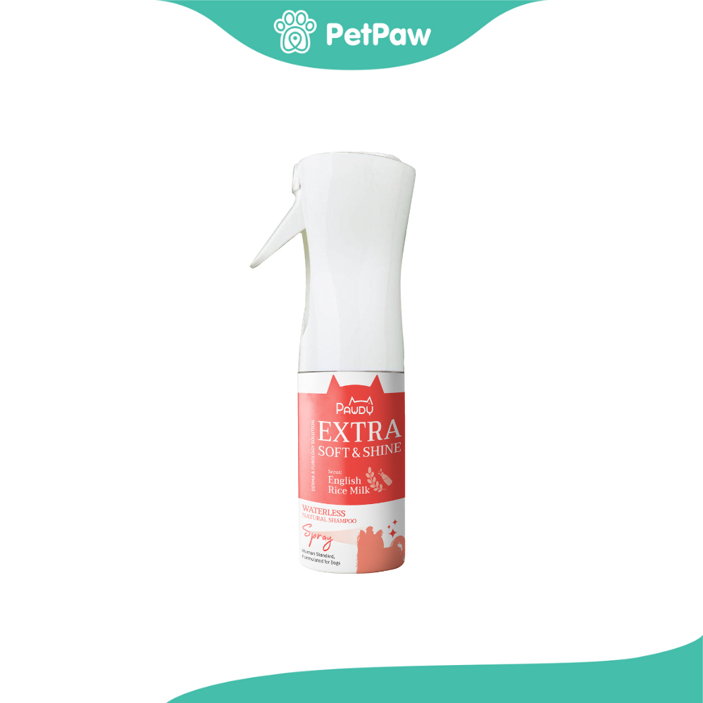 Pawdy Waterless Natural Shampoo Spray - Extra Soft and Shine มี 2 ขนาด