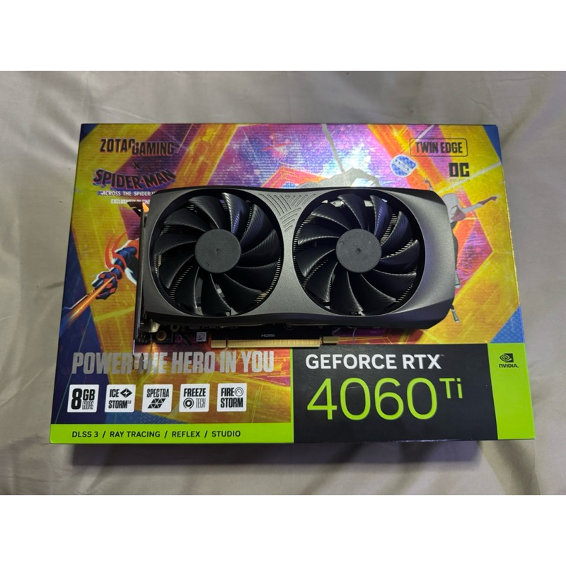 RTX 4060Ti 8GB ZOTAC TWIN EDGE OC SPIDERMAN มือสอง ประกันศูนย์ไทย