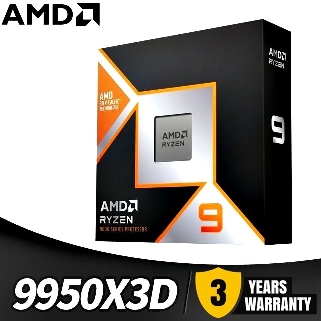 CPU (ซีพียู) AMD RYZEN 9 9950X3D - 16C 32T 4.3-5.7GHz (AMD SOCKET AM5)