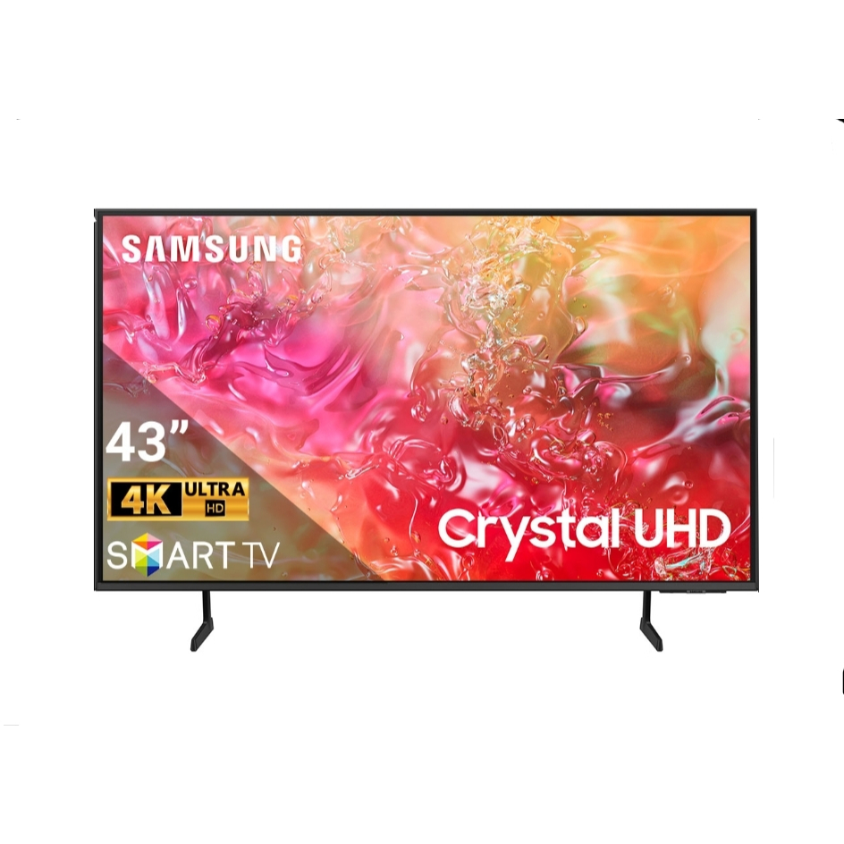 SAMSUNG LED TV 43  รุ่น UA43DU7700K UHD  4K  SMART TV  รีโมท สั่งงานด้วยเสียงพลังงานแสงอาทิตย์ รับปร