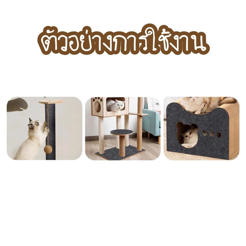 พรมลับเล็บแมว มีกาวในตัว กันรอยข่วน แผ่นปีนผนัง thumbnail 5
