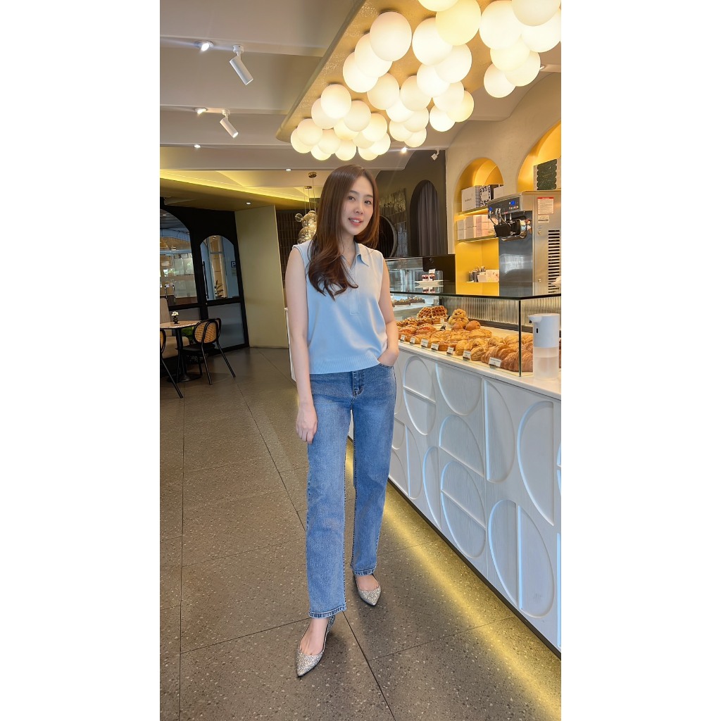 bristol knit top 450 เสื้อไหมพรม ทรงตรงสวย ไม่บางไม่รัด ดีงาม เหมาสี