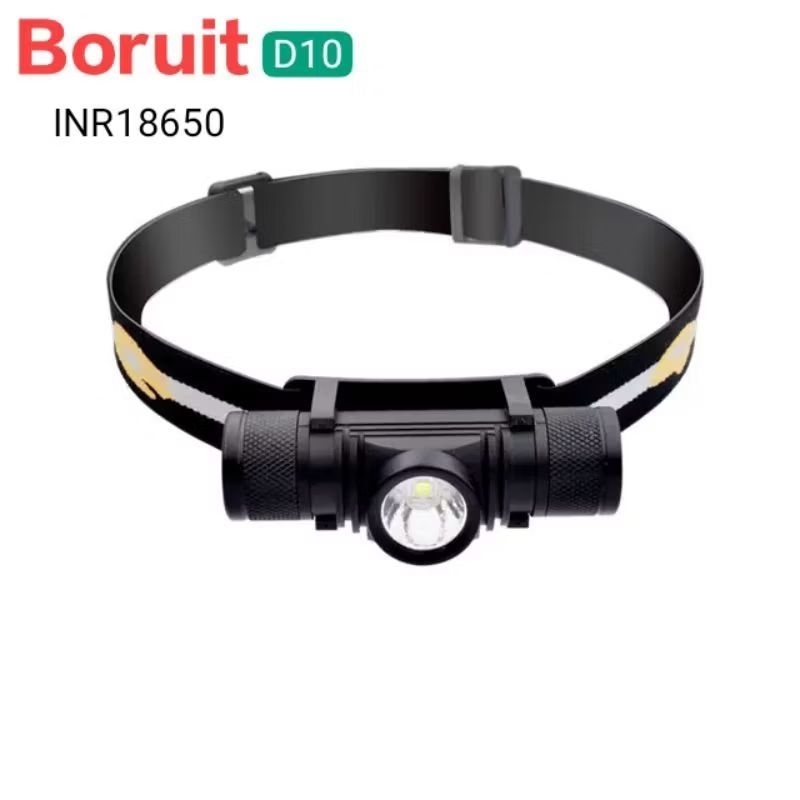 Boruit D10 Xm-L2 Led ไฟฉายคาดหัว outdoor INR18650 ชาร์จไฟได้