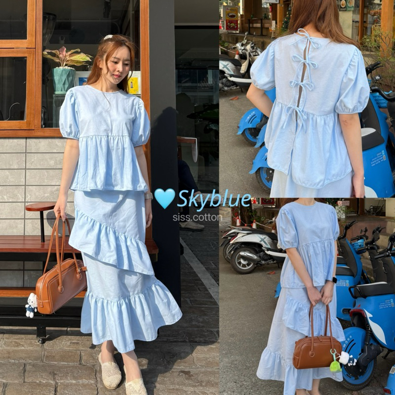 summer siss ชีเสิร์ฟๆ ความสดใส ชุดน่ารักๆใส่สบาย ผ้า cotton100%