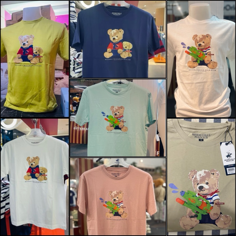 เสื้อยืดคอกลมผู้ชายรุ่นใหม่🐻Beverly hills polo club👕✅