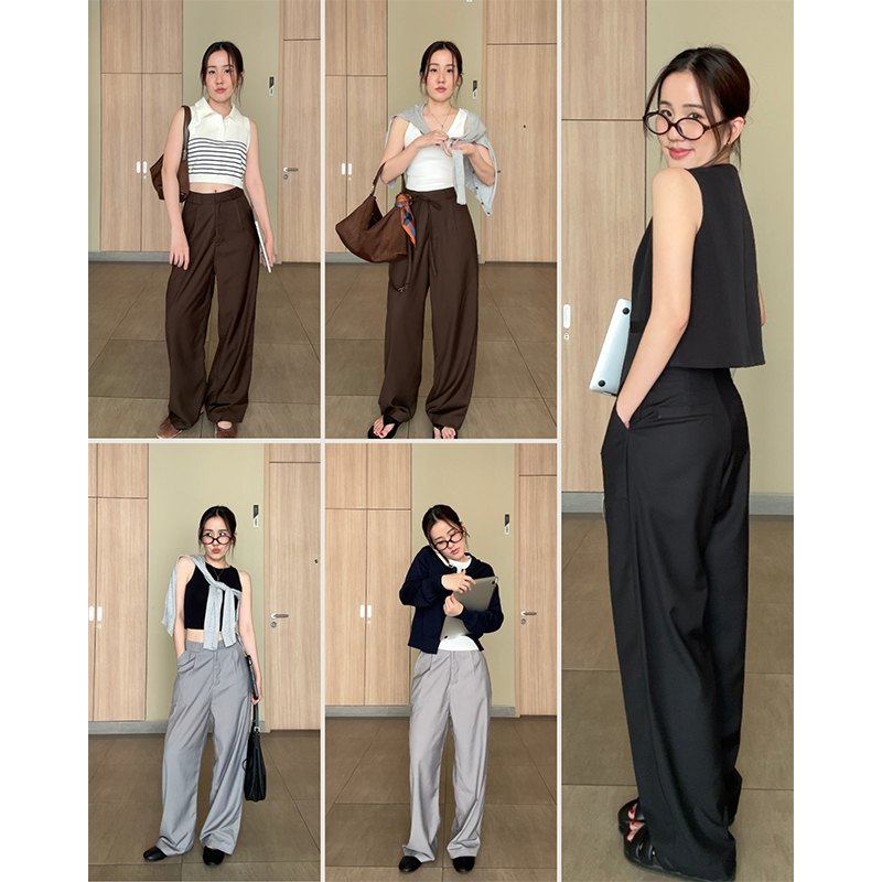Dex trouser กางเกงขายาวทรงกระบอก