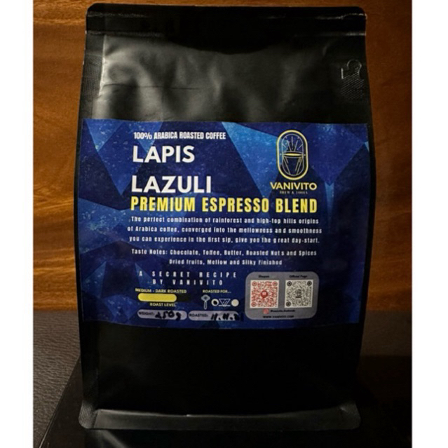 💎LAPIS LAZULI Premium Coffee Espresso Blend💎 by VANIVITO เมล็ดกาแฟกาแฟคั่ว อราบิก้า 100%