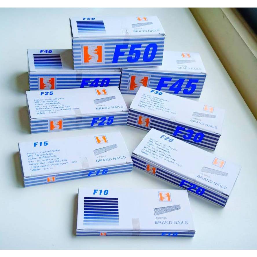 ลูกแม็กยิงไม้ STAPLES NAILS F10 F15 F25 F30 F50 1008J 1010J