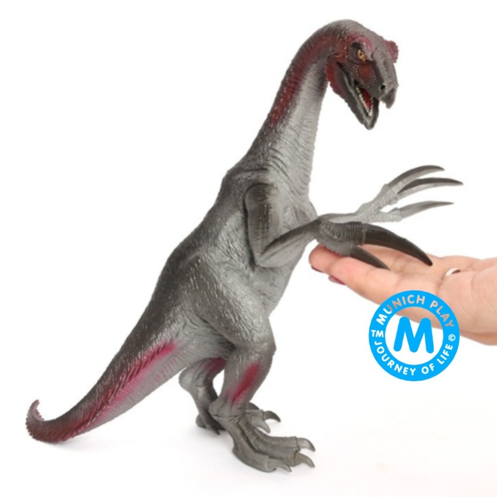Munich Play โมเดล ไดโนเสาร์ Therizinosarus หลังเทา ขนาด 19.00 CM (จากหาดใหญ่)