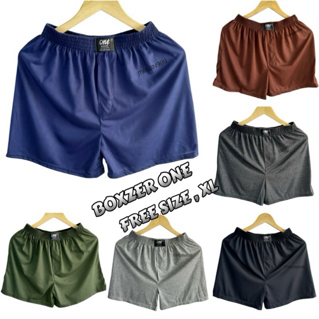 🔥กางเกงบ๊อกเซอร์ผ้าcotton ป้ายOne✅งานเกรดพรีเมี่ยม[ไซส์ F และ XL ]