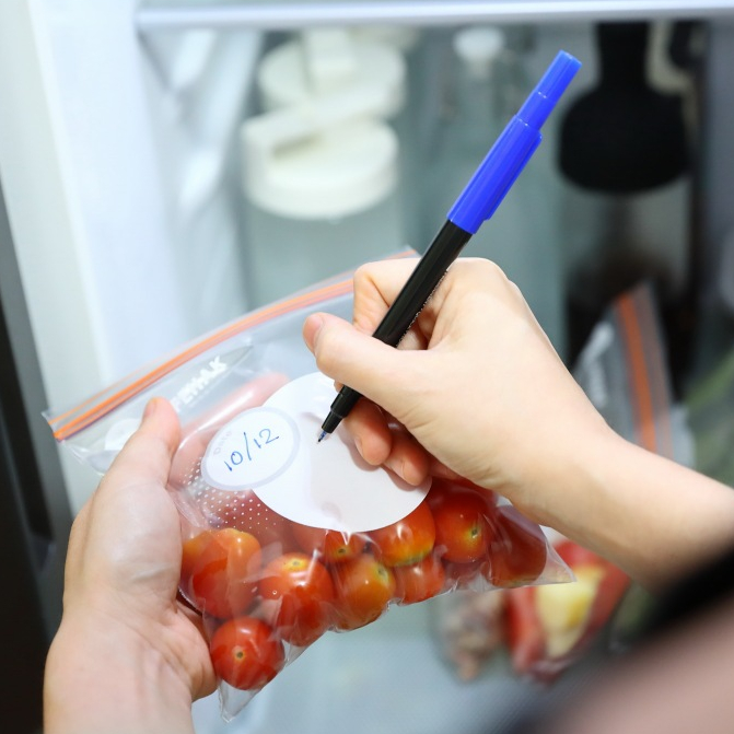 ถุงซิป คลิกล็อค 2 ชั้น Zip Bag Lock ถุงเก็บอาหาร  Food grade ถุงเก็บผัก ผลไม้ เก็บของสด - รูปที่ 3