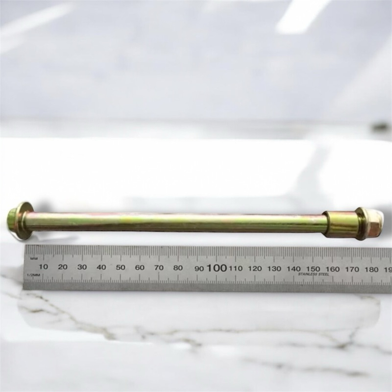 แกนล้อหน้ายาว 180มิล สกูตเตอร์ไฟฟ้ารุ่นโครงเหล็ก007 สำหรับใส่กับโช๊คหน้าน้ำมัน