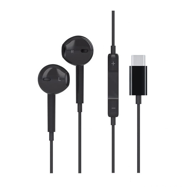 SANMAX หูฟัง Typec  3.5mm ไมโครโฟนในตัว ช่องทางซ้ายและขวา HiFi เสียงดี สำหรับ ios Android i15 i16（รับประกัน 1 ปี）