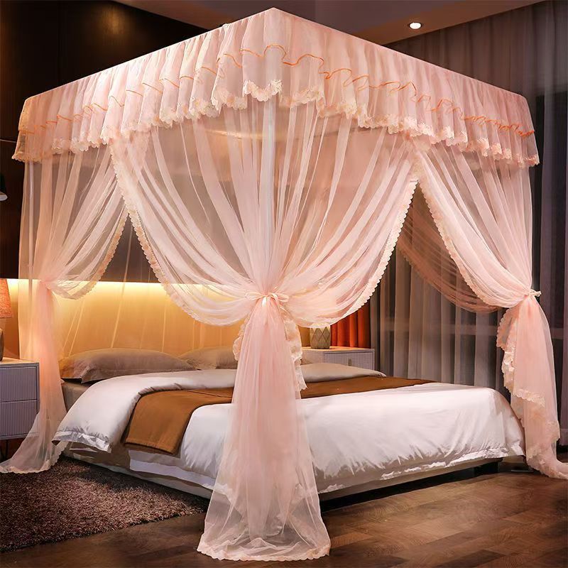 มุ้งเจ้าหญิง มุ้ง มุ้งกันยุง มุ้ง 4 เสาร์ มุ้งกันยุงเจ้าหญิง 4 เสาร์ 3 ประตู 4ฟุต/5ฟต/6ฟุต/6.6ฟุต มุ