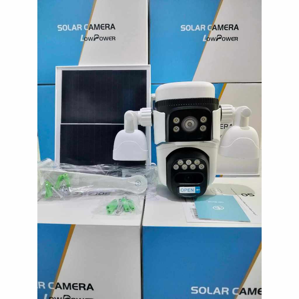 Vstarcam กล้องสามเลนส์โซล่าเซลล์แบบใส่ซิมใช้พลังงานแสงอาทิตย์ รุ่นBG621SR คมชัด2ล้านพิกเซล
