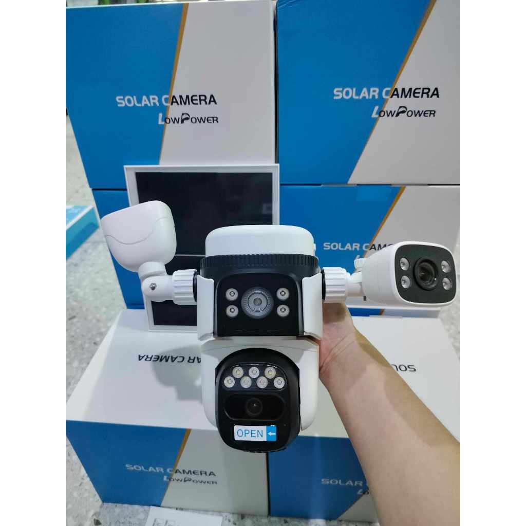 Vstarcam กล้องสามเลนส์โซล่าเซลล์แบบใส่ซิมใช้พลังงานแสงอาทิตย์ รุ่นBG621SR คมชัด2ล้านพิกเซล