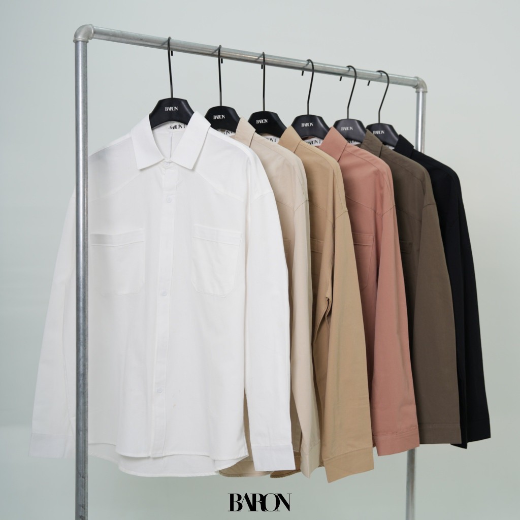 BARON Gavin Long-sleeve Shirt เสื้อเชิ้ตแขนยาวแบรนด์ บารอน