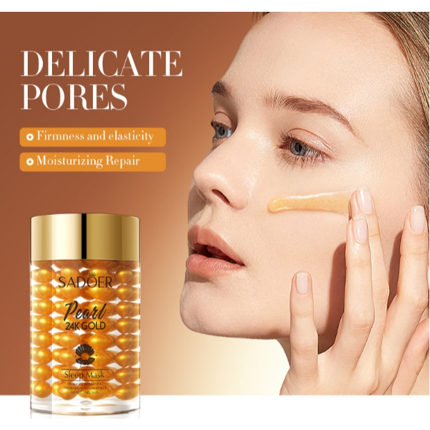 SADOER Pearl 24K GOLD Moisturize Sleep Mask สลิปปิ้งมาส์ก ปริมาณ 120g.