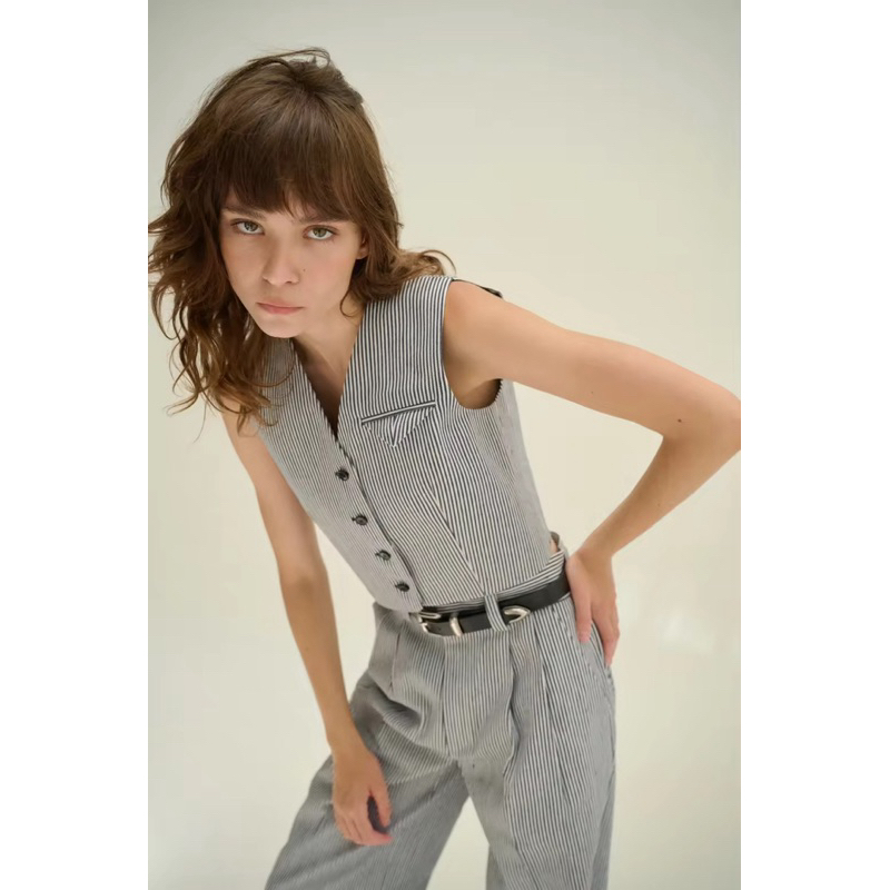 VIRGINX-Vest stripe(dailysquad howdycoat lookbook atresurebox rallymovement maison keeps