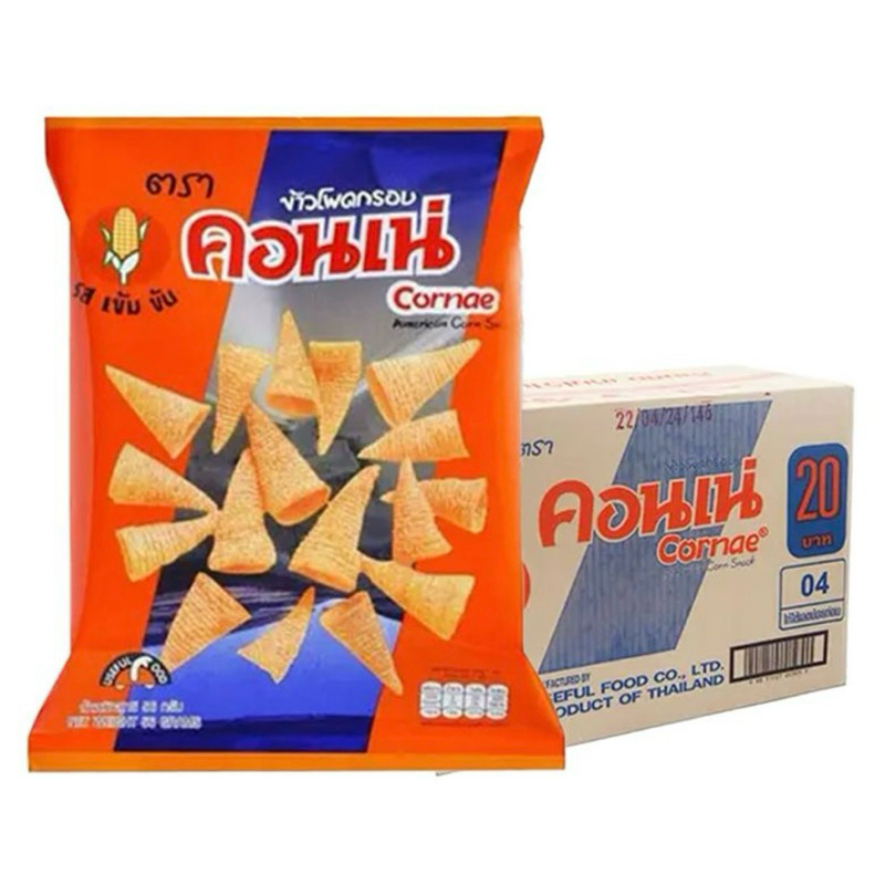 คอนเน่ ขนมอบกรอบ 48g [18ซอง] ยกลัง ขนมข้าวโพดกรอบ