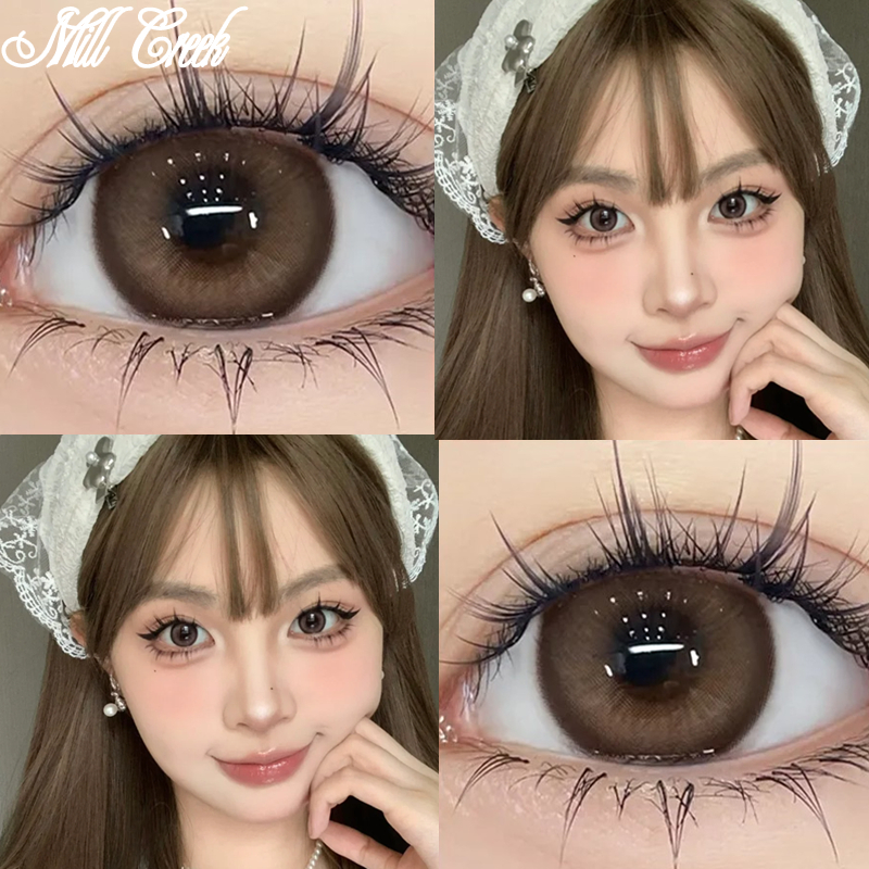 【FDA】COD MILL CREEK Freezing point rum สีน้ำตาล 14.5mm ค่าสายตา 0.00~-8.00 ใช้ได้1ปี คอนแทคเลนส์สี 2
