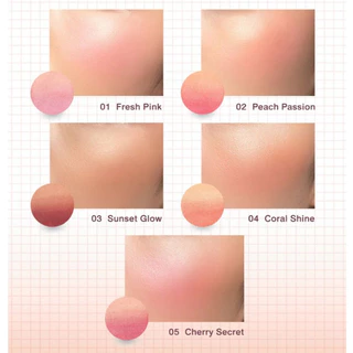 ถูก/แท้/มีไลฟ์ บลัชออน Cute Press Nonstop Beauty Ombre Blush คิวท์เพรส ออมเบร ปัดแก้ม บลัชออน บลัชเชอร์
