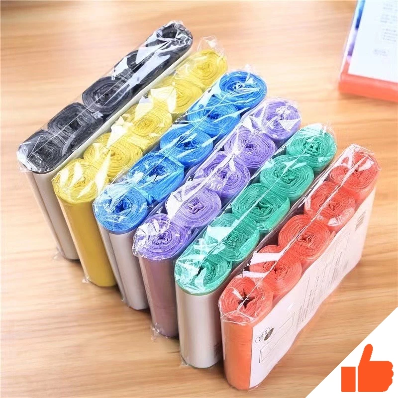 ถุงขยะแบบม้วน แพ็ค 75 ใบ (5ม้วน) แบบพกพา ถุงขยะแบบฉีก