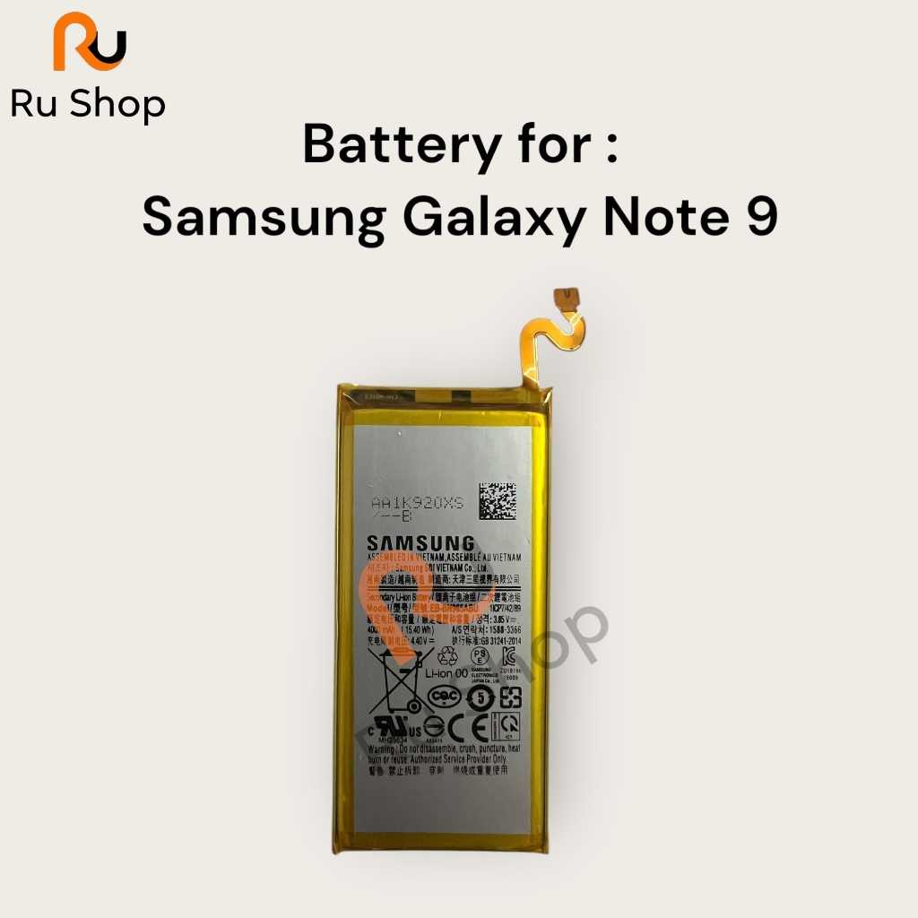 แบตเตอรี่ แท้ Samsung Galaxy Note 9 N9600 SM-N9600 EB-BN965ABU 4000mAh