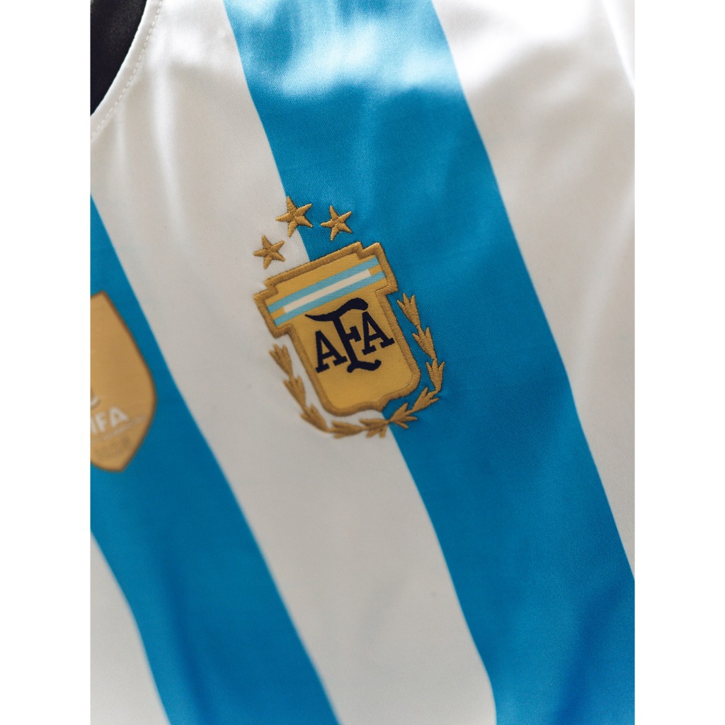 2022 คุณภาพสูง Jersey Argentina Home Kits เสื้อแฟนๆ - รูปที่ 4