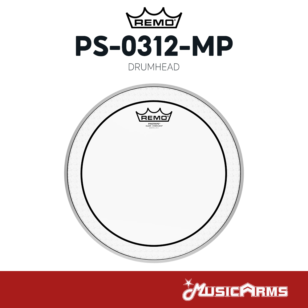 [ใส่โค้ดลด1000บ.] REMO PS-0312-MP หนังกลอง Drumhead Music Arms