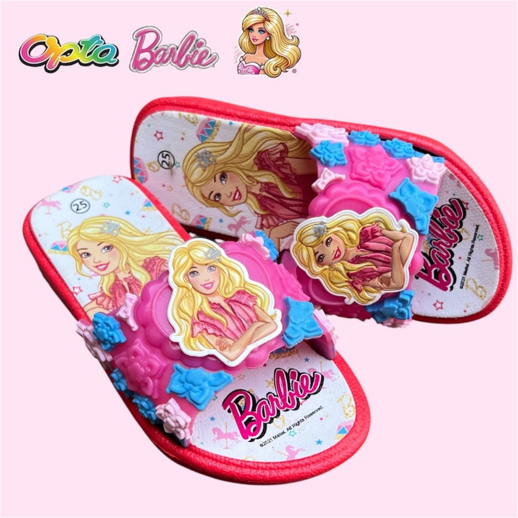 OPTA รองเท้าแตะเด็ก บาร์บี้ ลิขสิทธิ์แท้100% ใส่สบาย มีพร้อมส่งจัดส่งทุกวัน