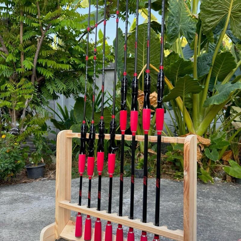 คันเอเลี่ยน UFO ตะกร้าบริษัทแท้ 100%  ด้ามยาง EVA สีแดง เวท 10-20 LB.