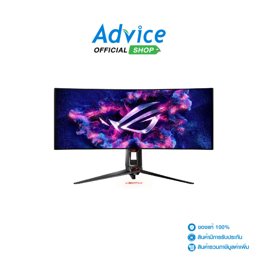 ASUS MONITOR (จอคอม) 34'' ROG SWIFT PG34WCDM (OLED, HDMI, DP, USB-C) CURVE 2K 240Hz - A0167225