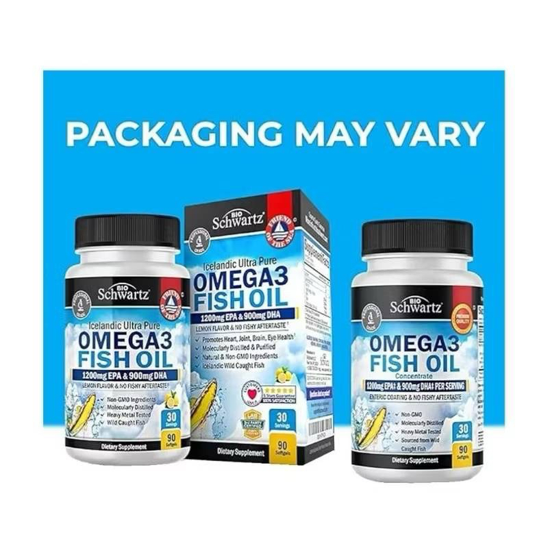 💥พร้อมส่ง💥Triple Strength Omega 3 Fish Oil, 90 Softgels