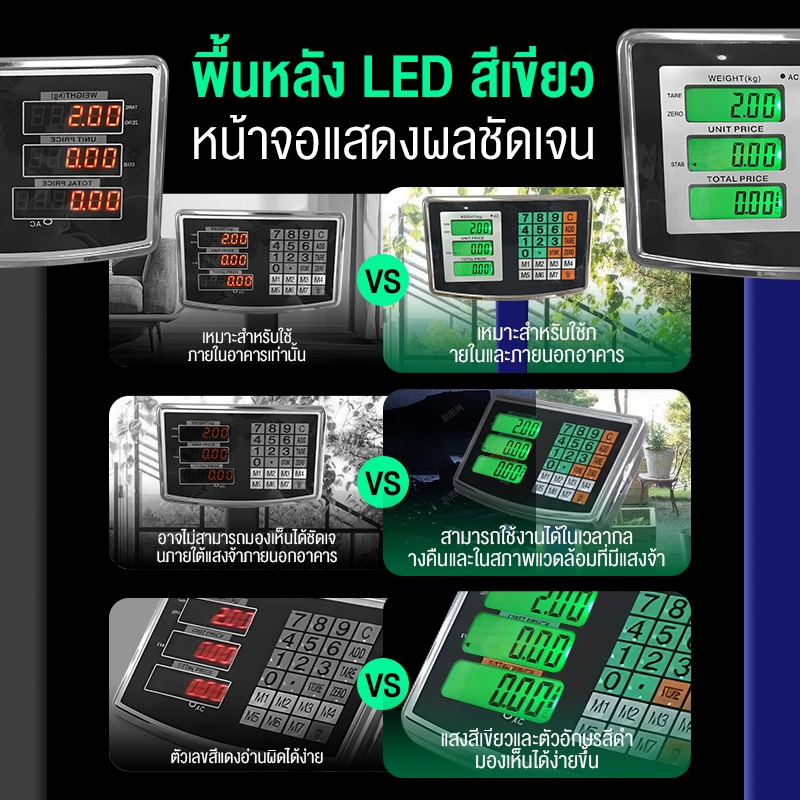 MBK เครื่องชั่งดิจิตอล 300 กก เครื่องชั่งเชิงพาณิชย์ เครื่องชั่งตั้งโต๊ะ ตาชั่ง 100 กก ตาชั่งอาหารใช้ในบ้าน