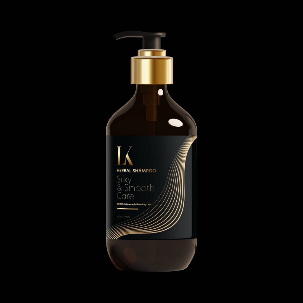 (แชมพูLK)  สูตรใหม่ แอลเค เฮอเบิล แชมพู ซิลกี้ แอนด์ สมูท แคร์ ถนอมเส้นผม Shampoo