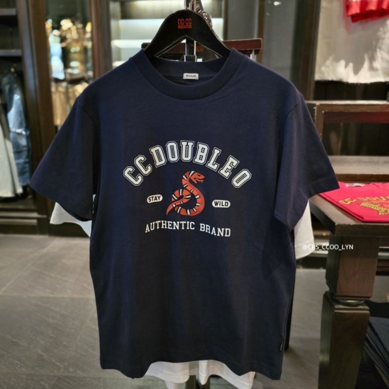 🛍 เสื้อยืดกราฟฟิค CC DOUBLE O CCOO ผู้ชาย คอลใหม่ล่าสุด ของแท้💯% จัดส่งพร้อมถุงShop