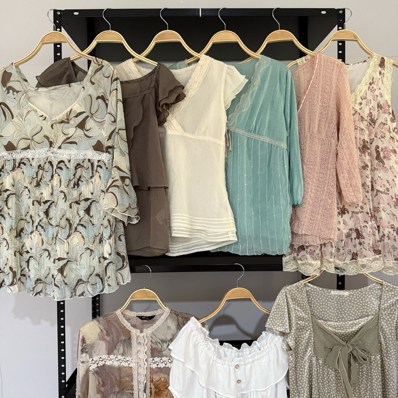 🪻(4/4) เสื้อผ้า-เดรสญี่ปุ่น ลูกไม้ ลายดอก โบฮีเมียน แฟรี่ Colza /Axes Femme /Rosa Cheri /Fortune Coo