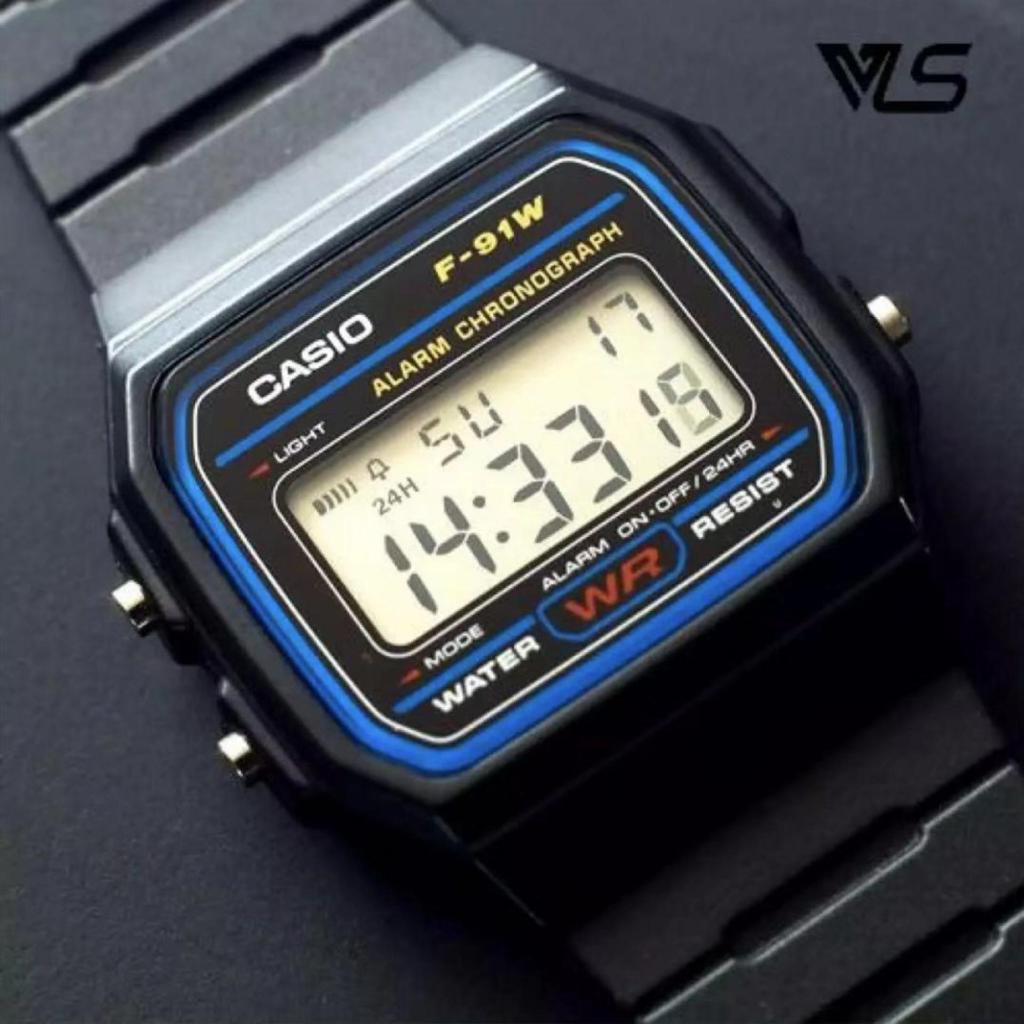 นาฬิกาข้อมือ CASIO Youth ของแท้ รุ่น F-91W-1DG