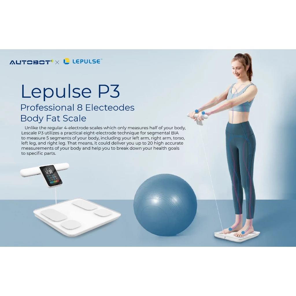 AUTOBOT Lescale P3 เครื่องชั่งน้ำหนักอัจฉริยะ 8 อิเล็กโทรด 20 พารามิเตอร์ thumbnail 4