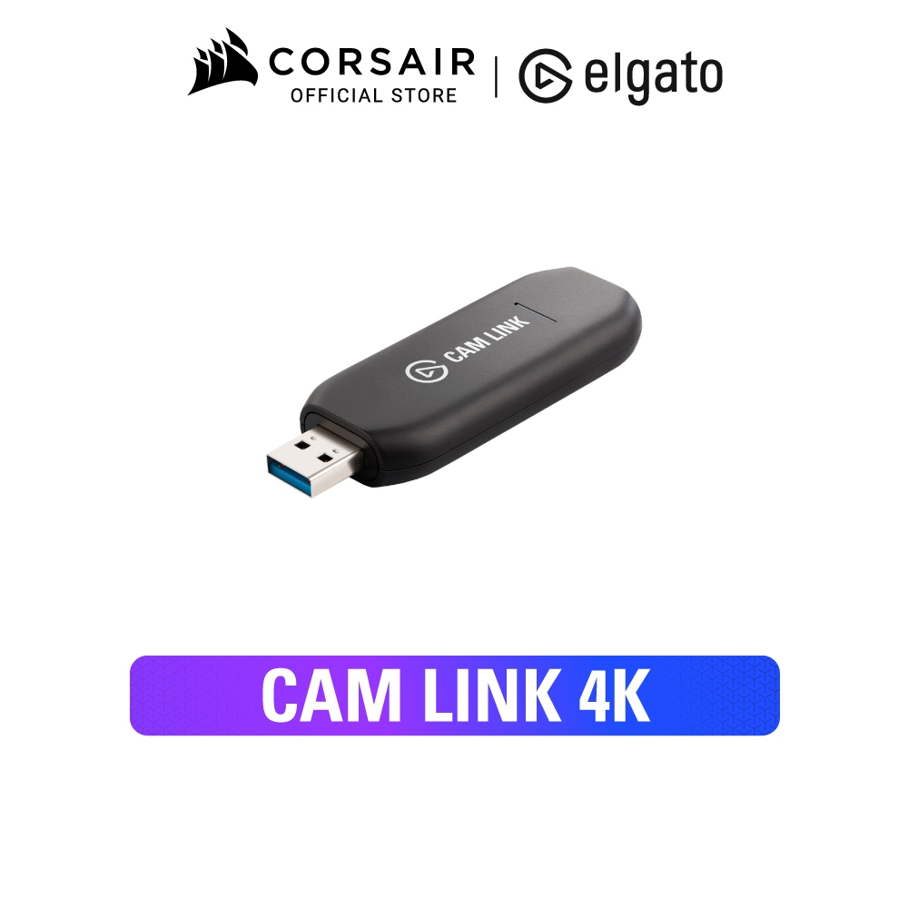 Elgato Game Cam Link 4K – การ์ดแปลงกล้องเป็นเว็บแคม Elgato Cam Link 4K สำหรับ DSLR / Mirrorless