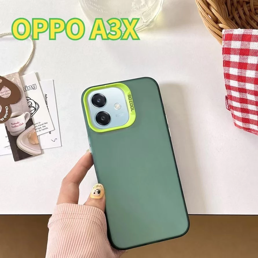SoCool เคสกันกระแทก ผิวด้าน สำหรับOppo A6 A6X A6T A6Pro A6Tpro A5 A5X A5I A5Pro A3 A3X A79 Reno11F A3Pro เคส หลังแข็ง