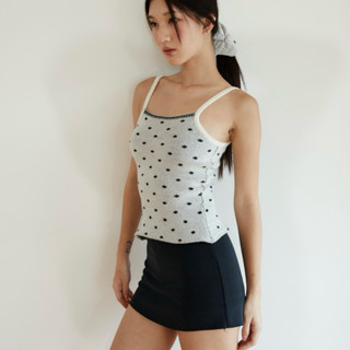 💌🎀RUBYANDLEMON - NANA POLKA DOT TOP เสื้อไหมพรมลายจุด