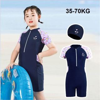 มาใหม่.ส่งทันทีจากไทย ชุดว่ายน้ำเด็กโต-ผู้ใหญ่  35-70 Kg รหั…